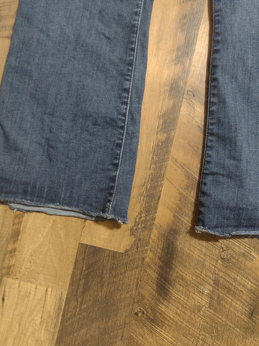 Frame Aspire Raw Hem Women's Dark Blue Stretch Bootcut Jeans Size 31 - Picture 11 of 13